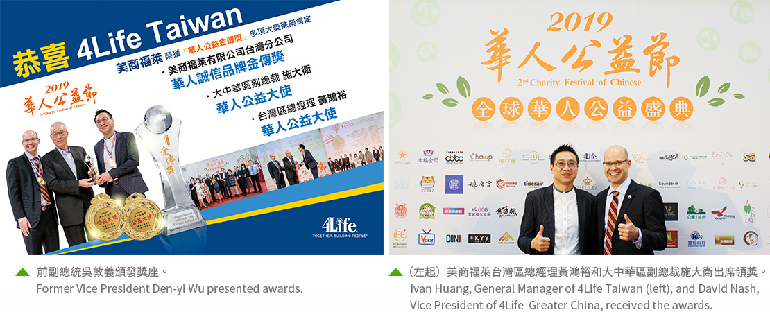 4Life Received Three Major Awards, Including the Chinese Public Welfare Integrity Brand Golden Award, after Being Shortlisted for the First Time